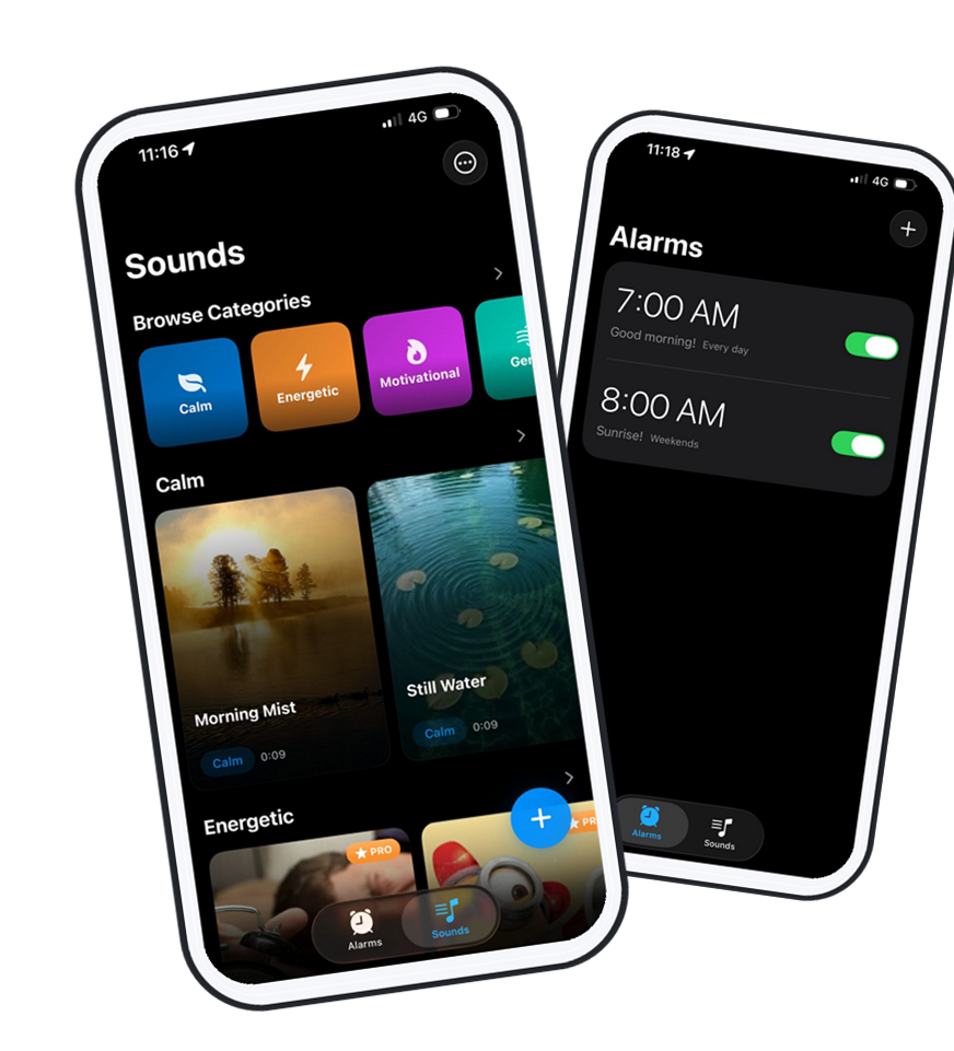 AlarmiFex alarm app on iPhone
